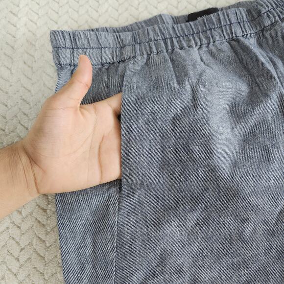Mossimo Supply Co. Women's Blue Linen Blend Jogger Pants Sz M Casual Everyday - Picture 4 of 9